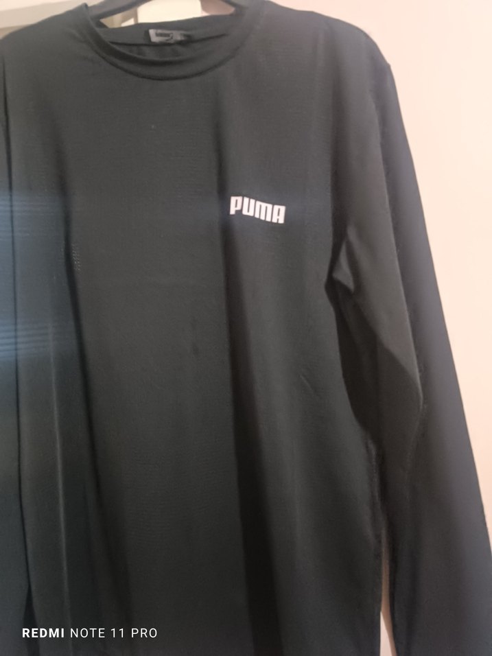 Puma Siyah Erkek Uzun Kollu Tişört - Görsel 2