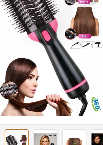 Pembe Saç Şekillendirici Fırça - Görsel 6