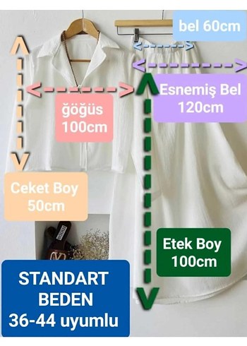 Yeşil Kadın Uzun Keten Etek - Görsel 3