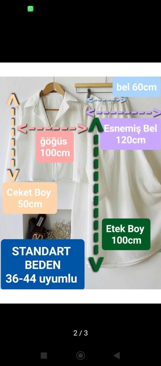 Yeşil Kadın Uzun Keten Etek - Görsel 3