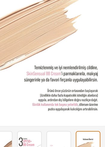 Skinsensual SPF50+ BB Krem Light 50ml - Görsel 6