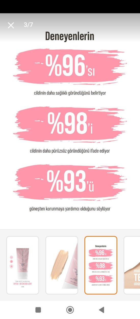 Skinsensual SPF50+ BB Krem Light 50ml - Görsel 2