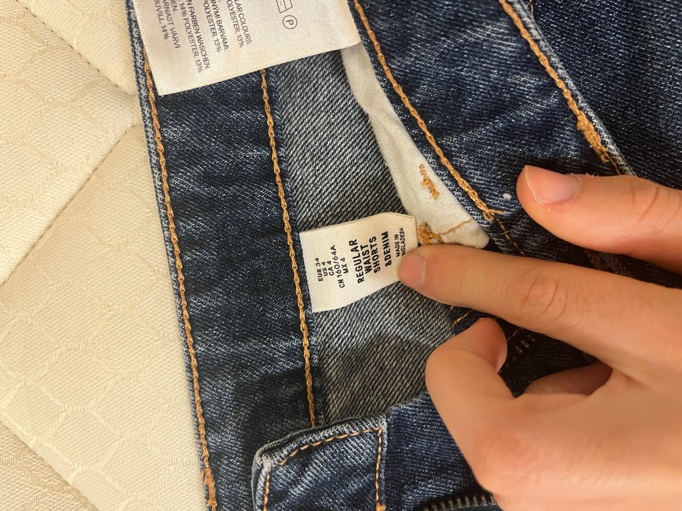 Siyah Mini Kadın Denim Şort - Görsel 2