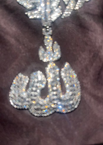 İced Out Premium Allah Chain + Pendant - Görsel 3