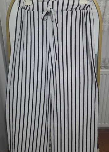 Uzun Çizgili kadın 2 li takım Pantolon ve hırka - Görsel 4