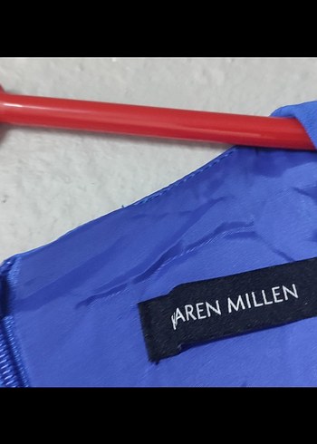 Mavi Kısa Kollu Fırfırlı Kadın Tulum - Görsel 6