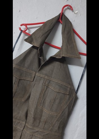 Haki Kadın Tulum - Görsel 4