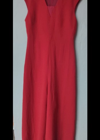 Kırmızı Kadın Tulum - Görsel 5