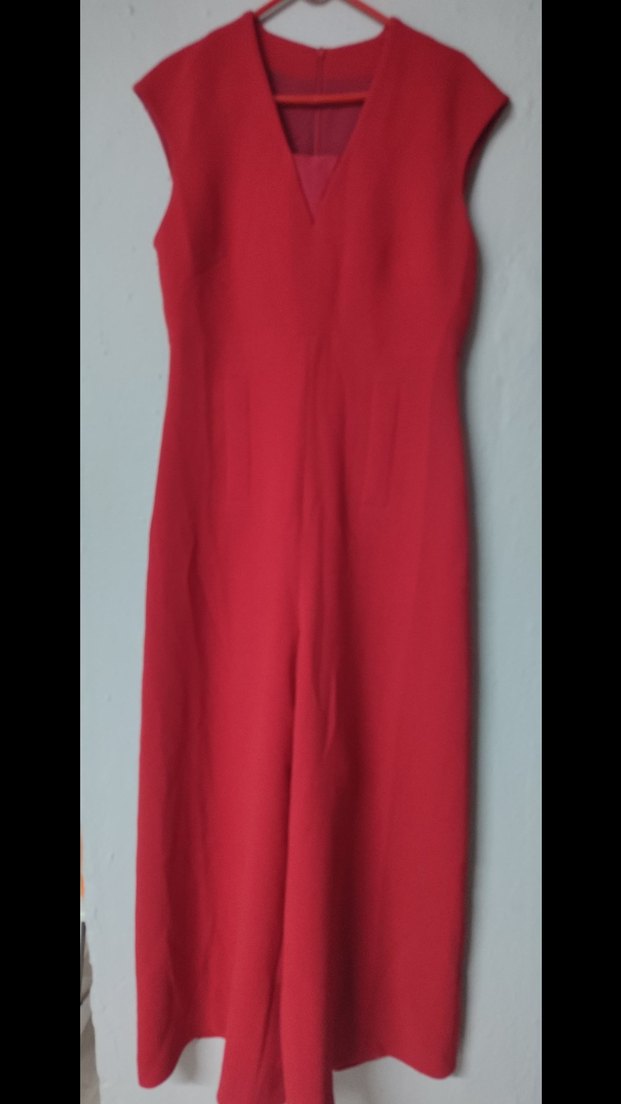 Kırmızı Kadın Tulum - Görsel 5