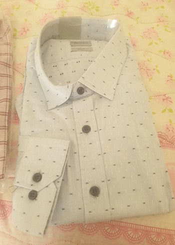 Gri Ekoseli Uzun Kollu Erkek Gömlek - Görsel 3