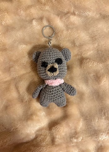 Amigurumi Örgü Ayıcık Anahtarlık - Görsel 2