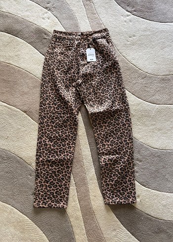 Etiketli Leopar Pantolon - Görsel 2