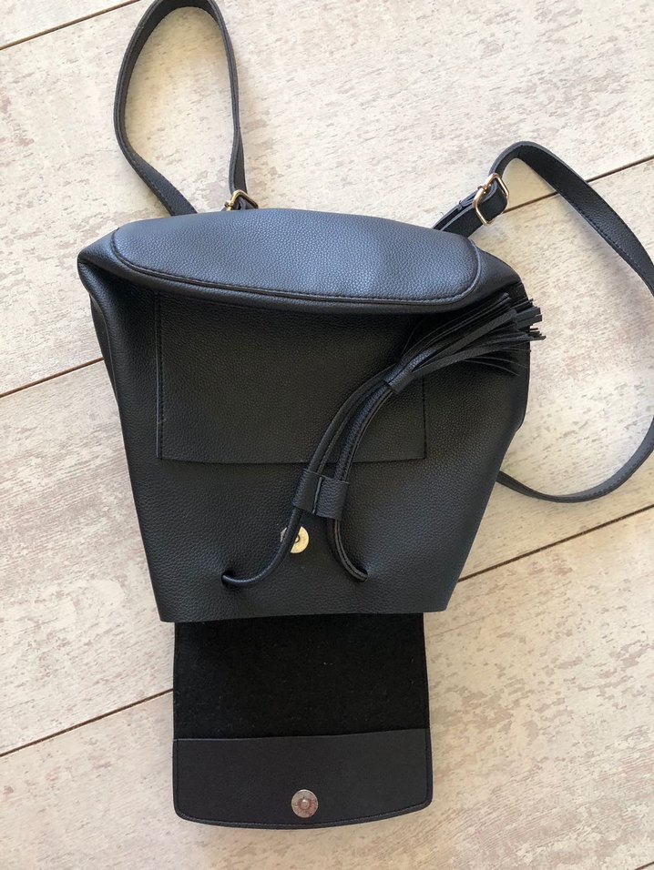 Hiç kullanılmamış siyah sırt çantası - Görsel 3