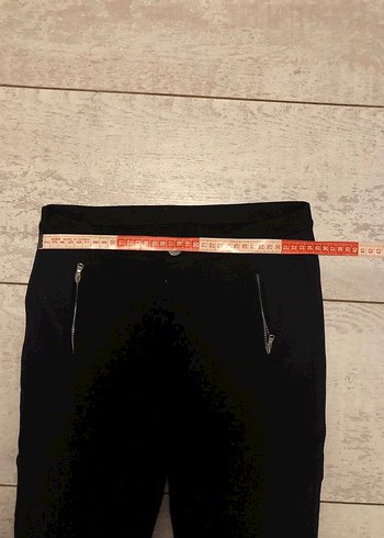 Siyah Fermuarlı Tayt - Görsel 5