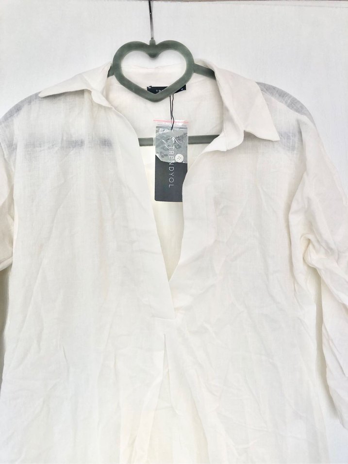 Yüzde yüz pamuklu etiketli plaj kıyafeti - Görsel 2