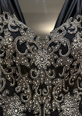 Siyah Uzun Abiye Elbise - Görsel 4