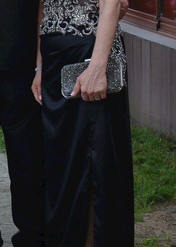 Siyah Uzun Abiye Elbise - Görsel 2