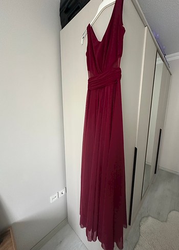 Uzun Kadın Abiye Elbise - Görsel 5