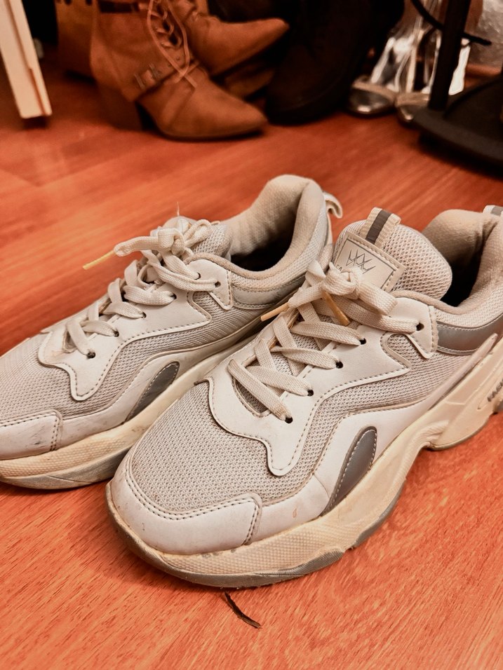 Beyaz Kadın Dolgu Topuk Spor Ayakkabı - Görsel 2