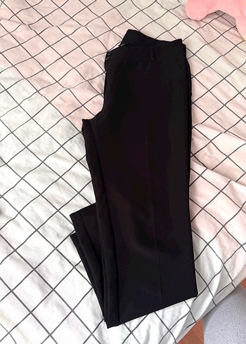 Siyah Kadın Ofis Kumaş Pantolon - Görsel 2