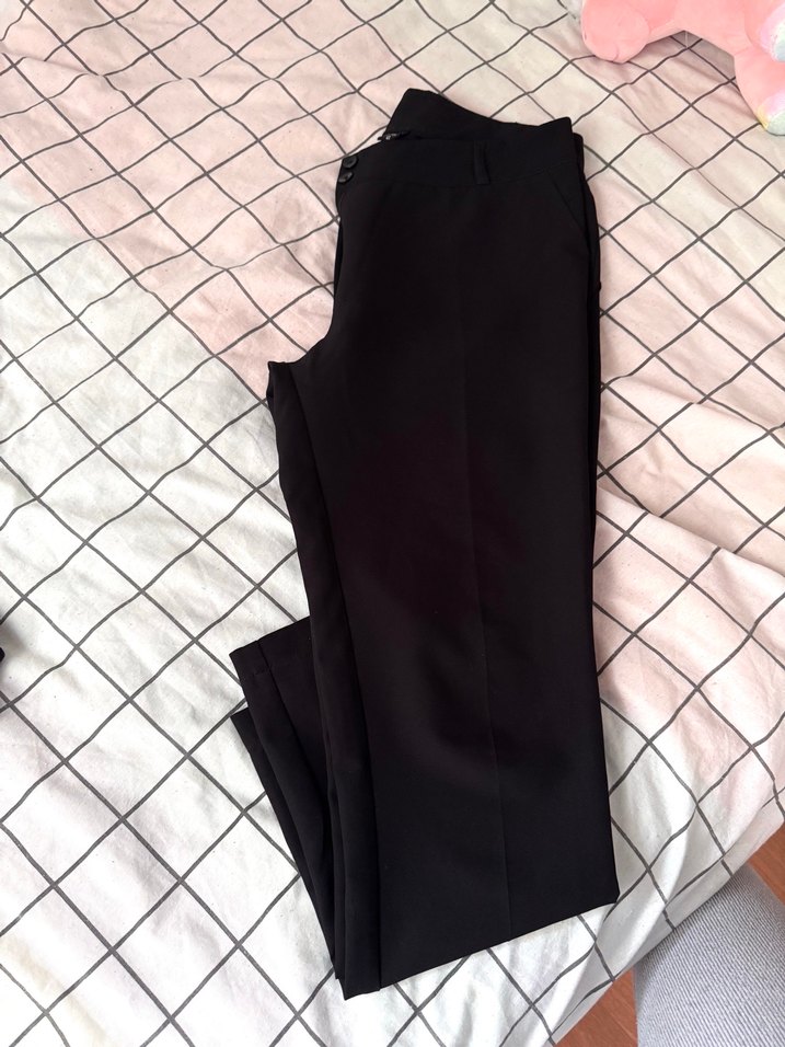 Siyah Kadın Ofis Kumaş Pantolon - Görsel 2