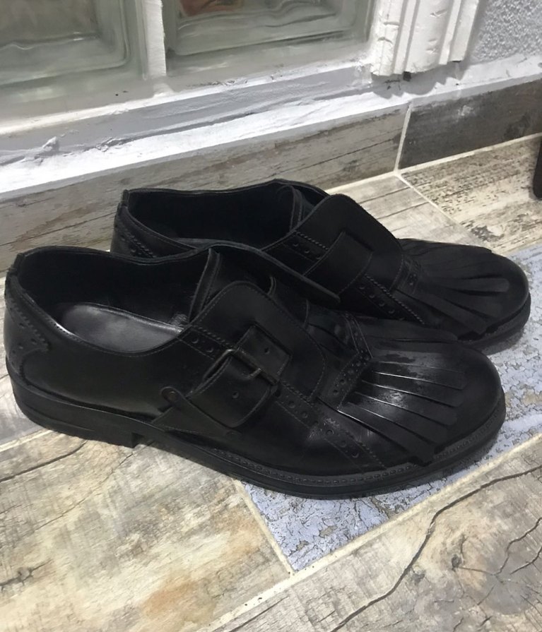 Tokalı Siyah Gotik Erkek Ayakkabı - Görsel 2