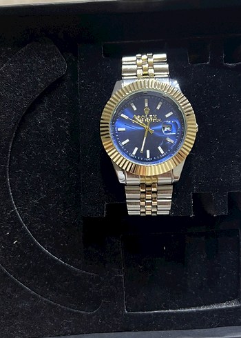 Altın Renkli Klasik Erkek Kol Saati - Görsel 2