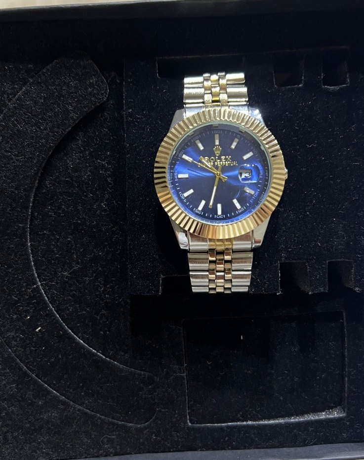 Altın Renkli Klasik Erkek Kol Saati - Görsel 2