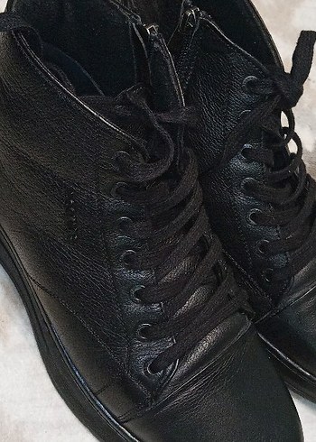 Hakiki Deri Siyah Biker Rozeti - Görsel 3