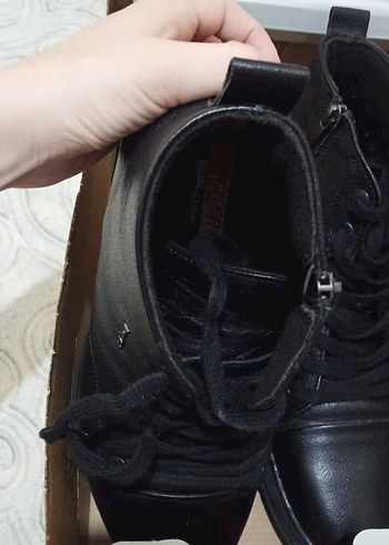 Hakiki Deri Siyah Biker Rozeti - Görsel 4