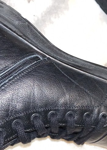 Hakiki Deri Siyah Biker Rozeti - Görsel 5