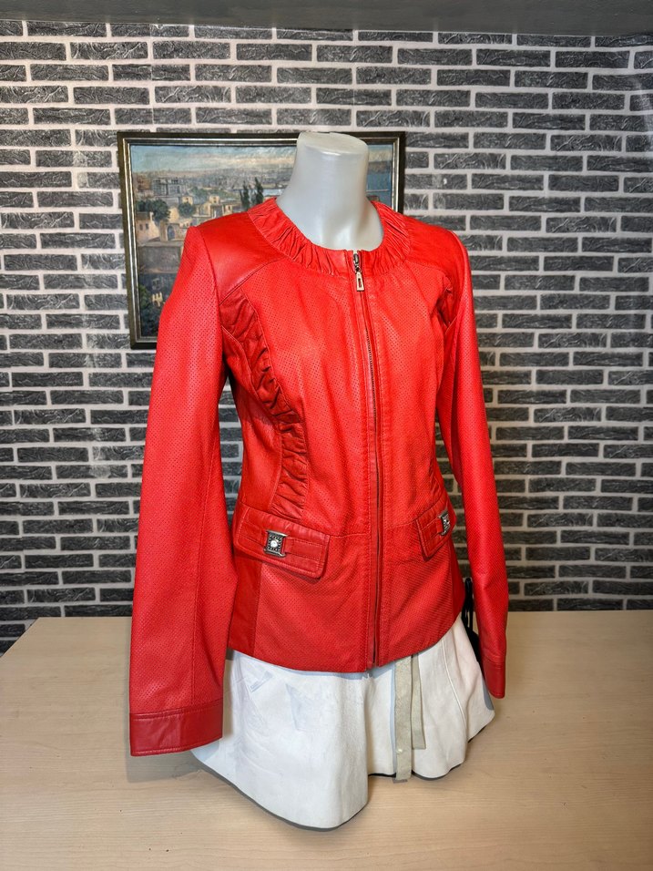 Kadın Deri Ceket Hakiki Kuzu Derisi Ceket Mont - Görsel 2