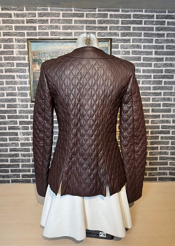 Kadın Deri Ceket Hakiki Kuzu Derisi Ceket Mont - Görsel 4