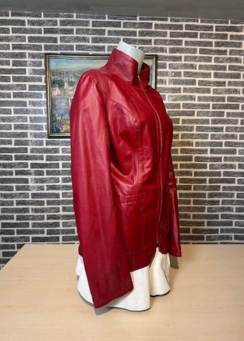 Kadın Deri Ceket Hakiki Kuzu Derisi Ceket Mont - Görsel 2