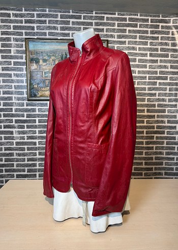 Kadın Deri Ceket Hakiki Kuzu Derisi Ceket Mont - Görsel 3