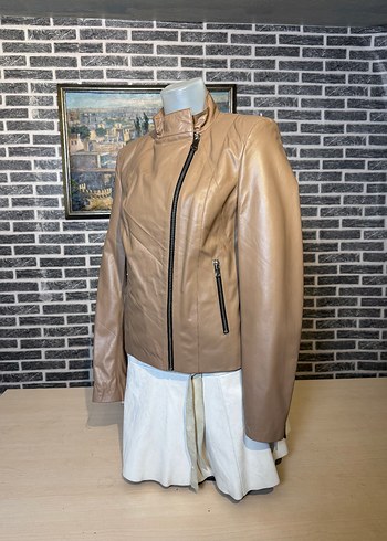 Kadın Deri Ceket Hakiki Kuzu Derisi Ceket Mont - Görsel 3