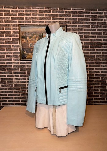 Kadın Deri Ceket Hakiki Kuzu Derisi Ceket Mont - Görsel 3