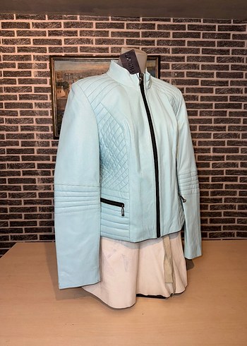 Kadın Deri Ceket Hakiki Kuzu Derisi Ceket Mont - Görsel 2