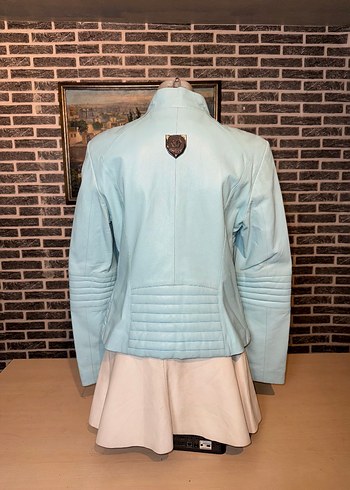 Kadın Deri Ceket Hakiki Kuzu Derisi Ceket Mont - Görsel 4