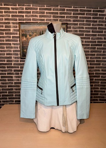 Kadın Deri Ceket Hakiki Kuzu Derisi Ceket Mont - Görsel 5