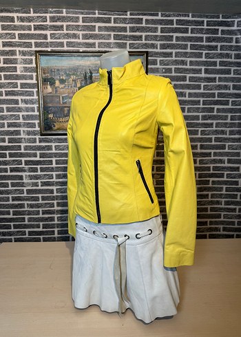 Kadın Deri Ceket Hakiki Kuzu Derisi Ceket Mont - Görsel 3