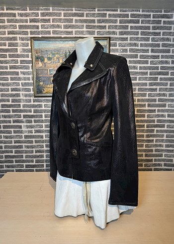 Kadın Deri Ceket Hakiki Kuzu Derisi Ceket Mont - Görsel 3