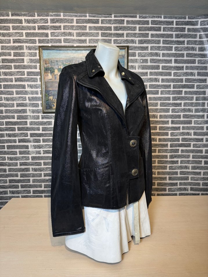 Kadın Deri Ceket Hakiki Kuzu Derisi Ceket Mont - Görsel 2