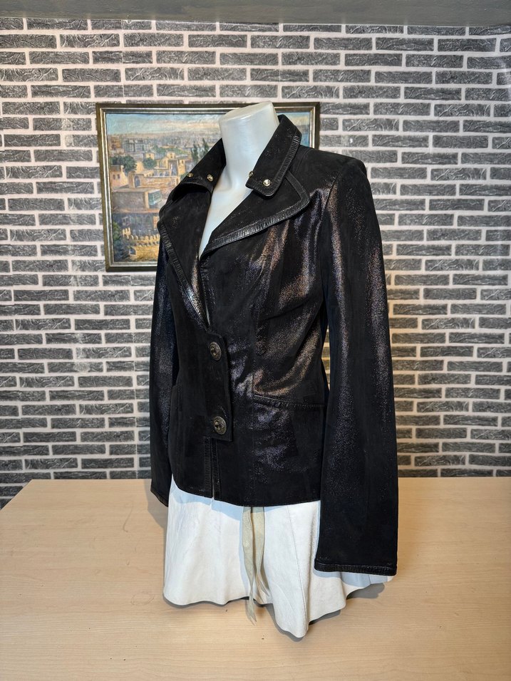 Kadın Deri Ceket Hakiki Kuzu Derisi Ceket Mont - Görsel 3