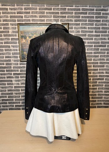 Kadın Deri Ceket Hakiki Kuzu Derisi Ceket Mont - Görsel 4