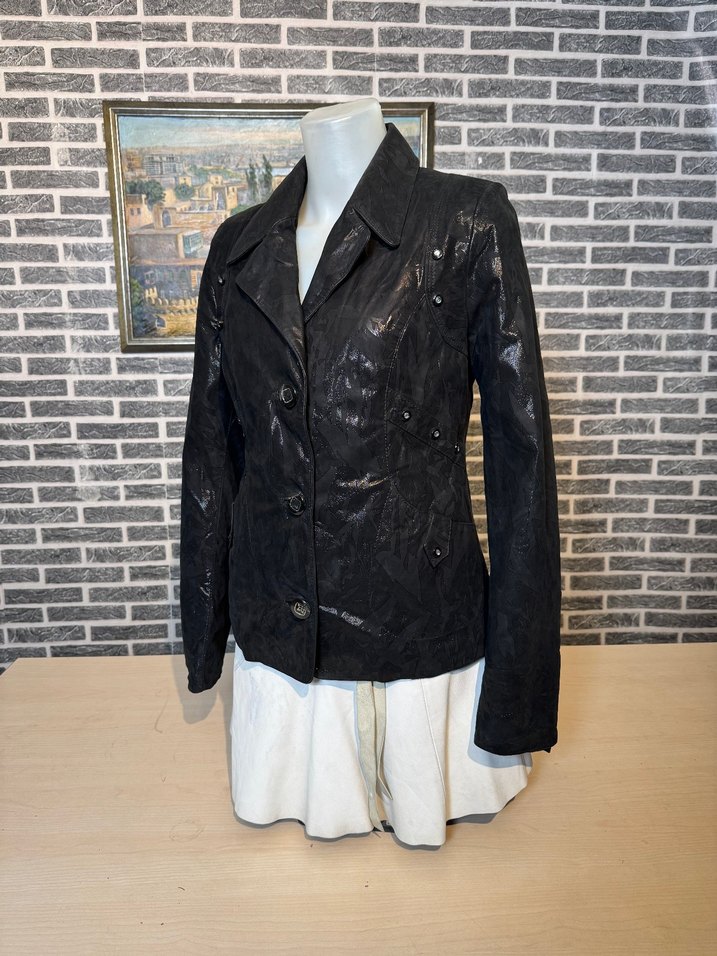 Kadın Deri Ceket Hakiki Kuzu Derisi Ceket Mont - Görsel 3