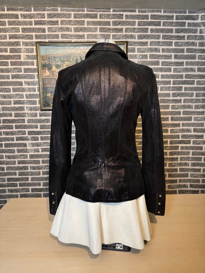 Kadın Deri Ceket Hakiki Kuzu Derisi Ceket Mont - Görsel 4