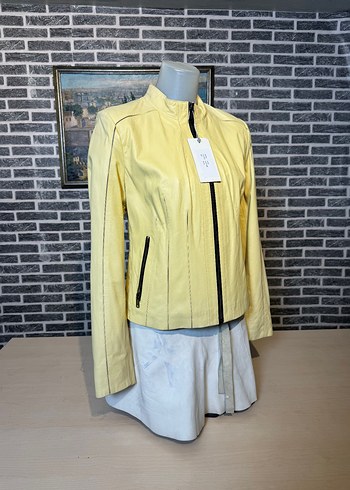 Kadın Deri Ceket Hakiki Kuzu Derisi Ceket Mont - Görsel 2