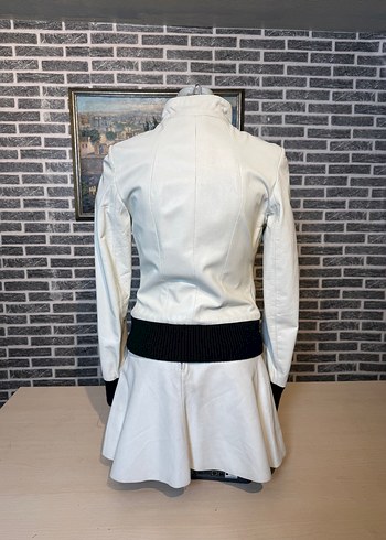 Kadın Deri Ceket Hakiki Kuzu Derisi Ceket Mont - Görsel 4