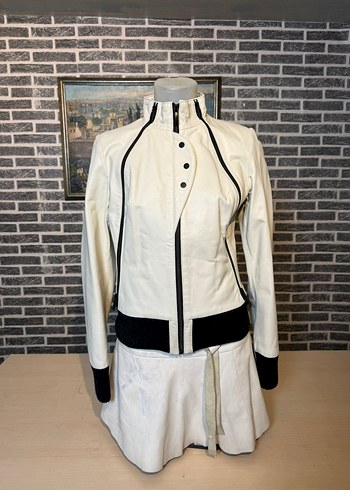 Kadın Deri Ceket Hakiki Kuzu Derisi Ceket Mont - Görsel 5